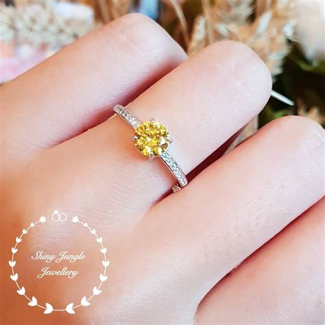 yellow diamond engagement ring prices